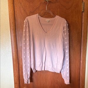 Elegant Pink V-Neck Blouse